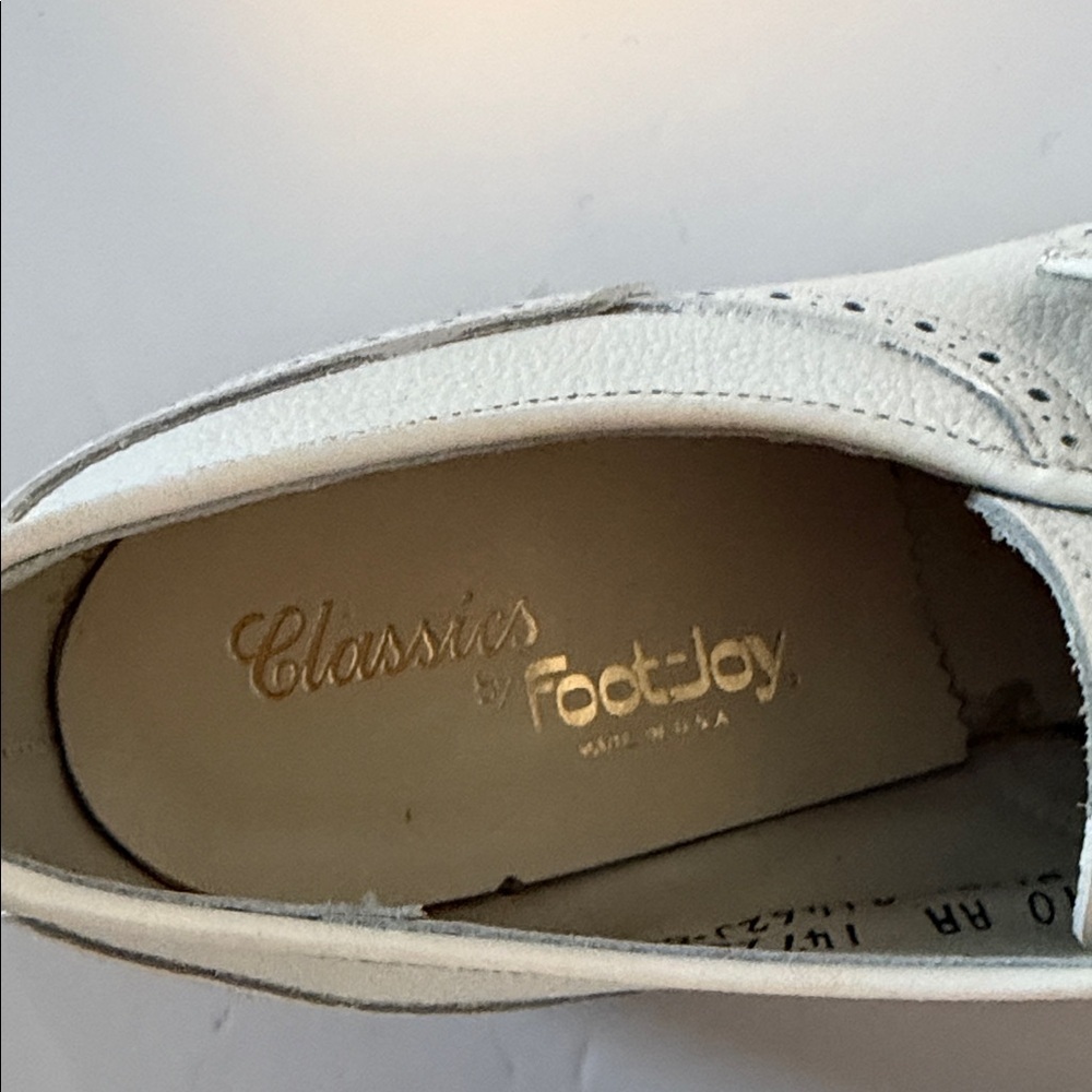 NIB FootJoy Women's White Leather Oxford Golf Shoes Size 10 AA Style 91462 - Picture 6 of 10